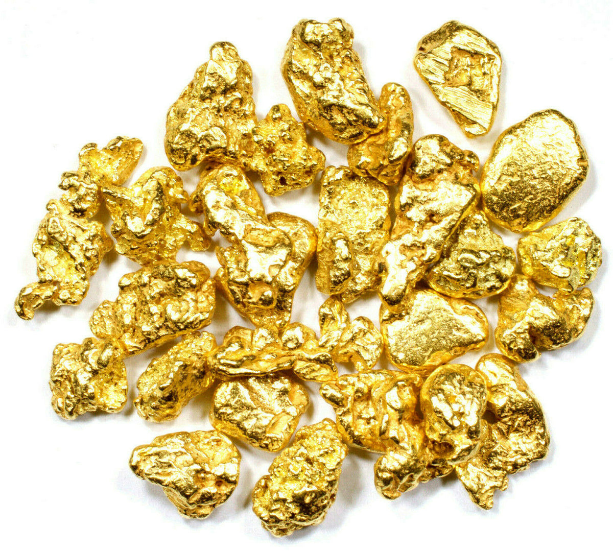 1/2 TROY OZ ALASKAN YUKON BC NATURAL PURE GOLD NUGGETS #6 MESH