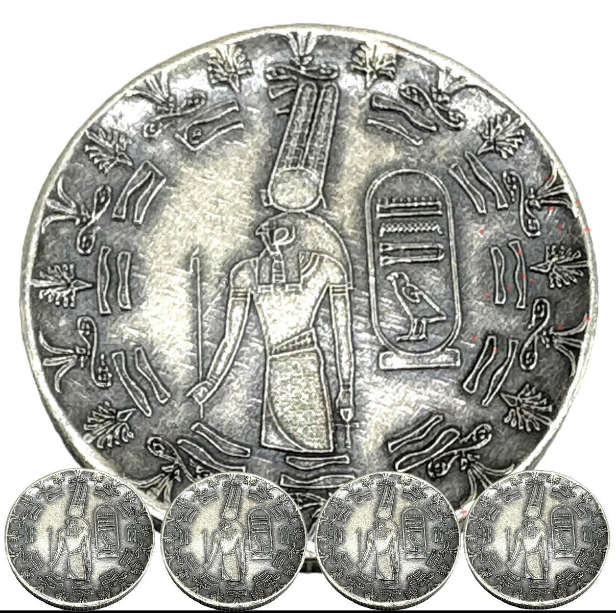 LOT 10 X 1 GRAM .999 SILVER MONARCH OLD WORLD STYLE EGYPTIAN GOD MONTU ROUNDS BU liquidbullion