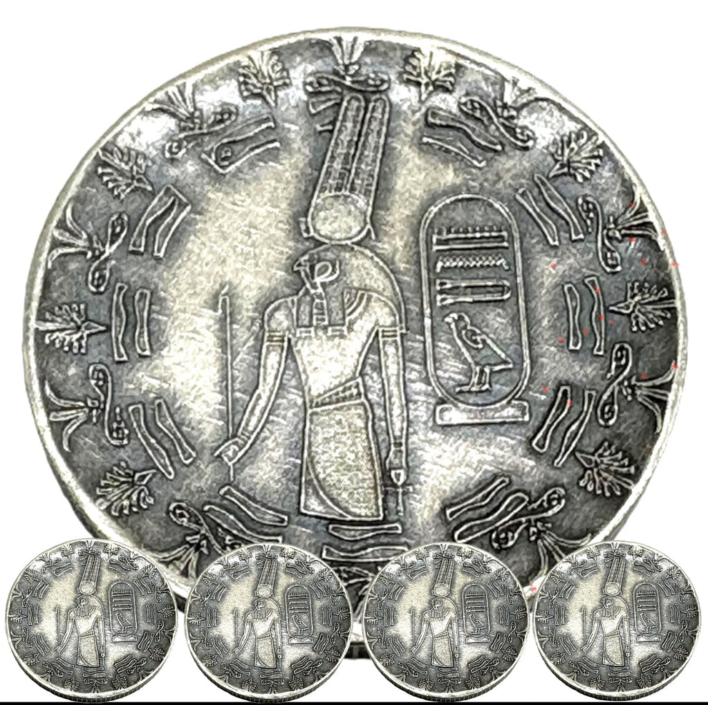 LOT 10 X 1 GRAM .999 SILVER MONARCH OLD WORLD STYLE EGYPTIAN GOD MONTU ROUNDS BU liquidbullion