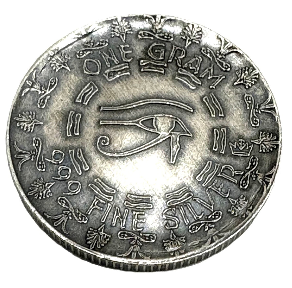 LOT 2 X 1 GRAM .999 SILVER MONARCH OLD WORLD STYLE EGYPTIAN GOD MONTU ROUNDS BU liquidbullion