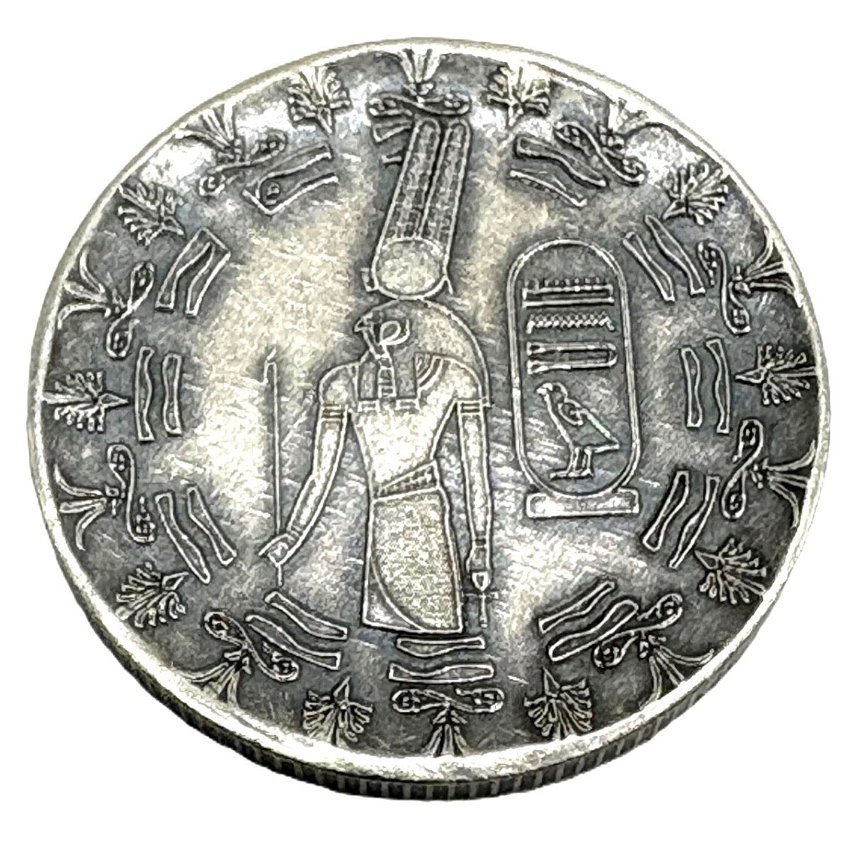 LOT 2 X 1 GRAM .999 SILVER MONARCH OLD WORLD STYLE EGYPTIAN GOD MONTU ROUNDS BU liquidbullion