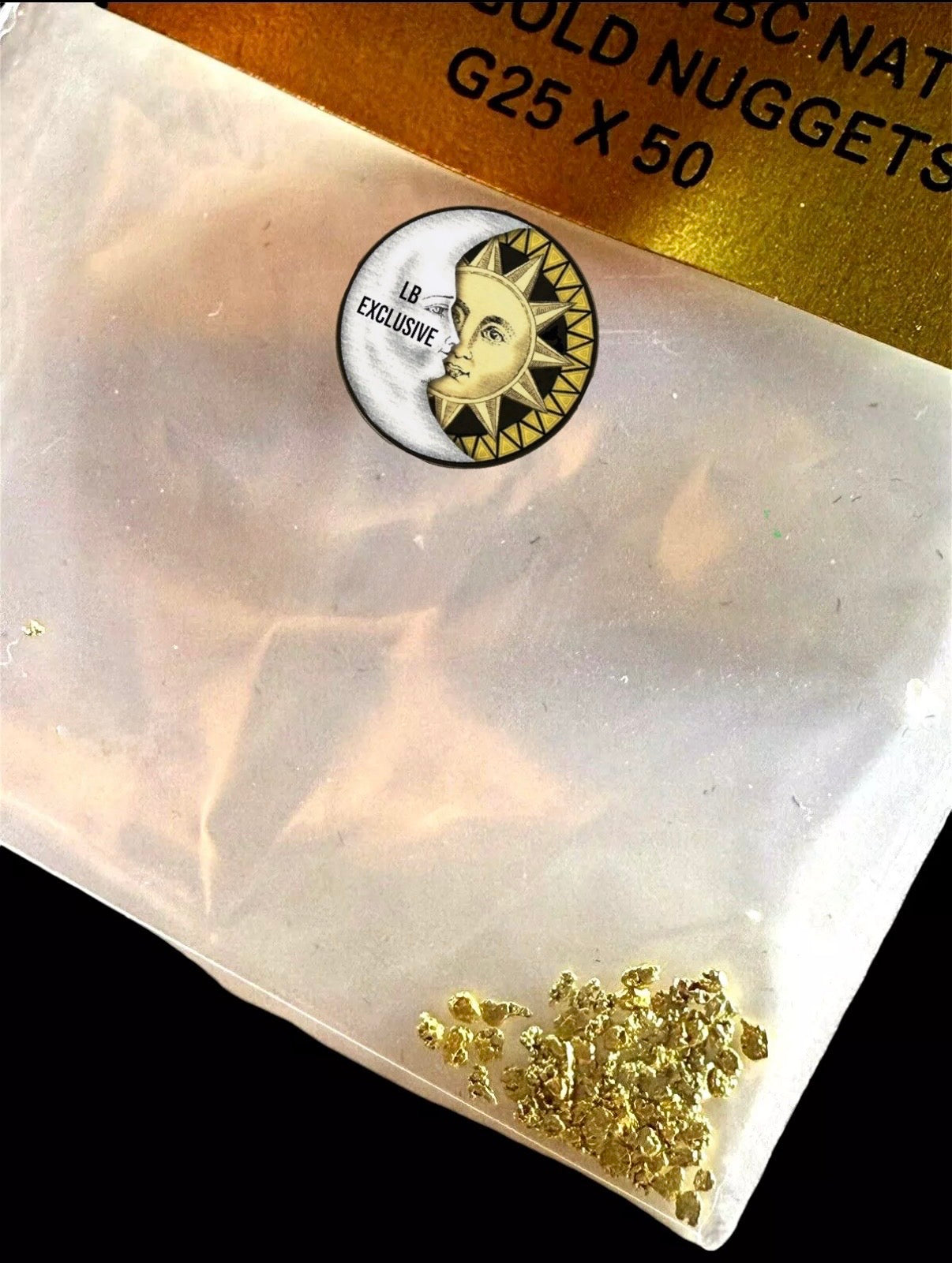 50 PIECE LOT ALASKAN YUKON BC NATURAL PURE GOLD NUGGETS (#B250) - LIQUID BULLION