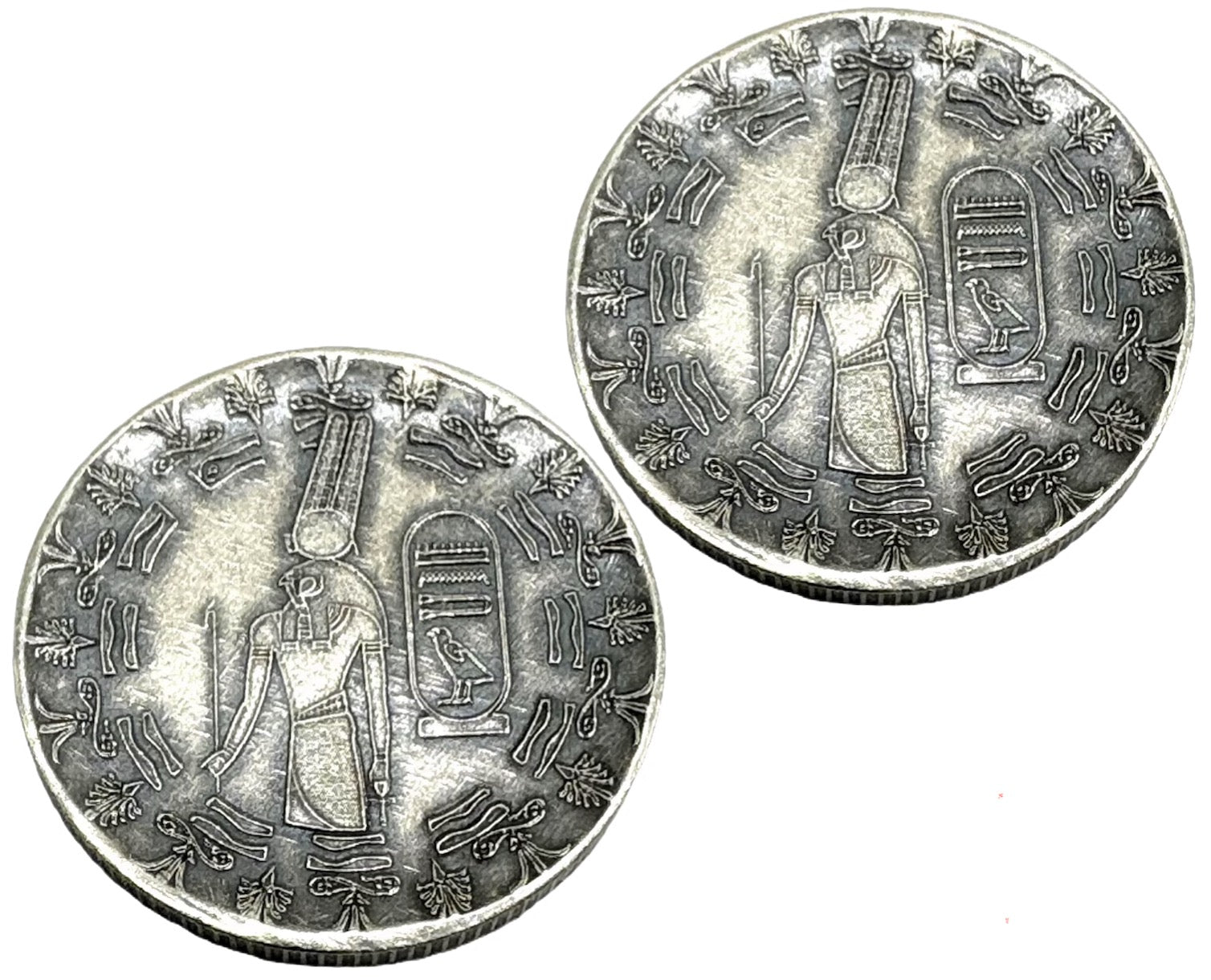 LOT 5 X 1 GRAM .999 SILVER MONARCH OLD WORLD STYLE EGYPTIAN GOD MONTU ROUNDS BU liquidbullion