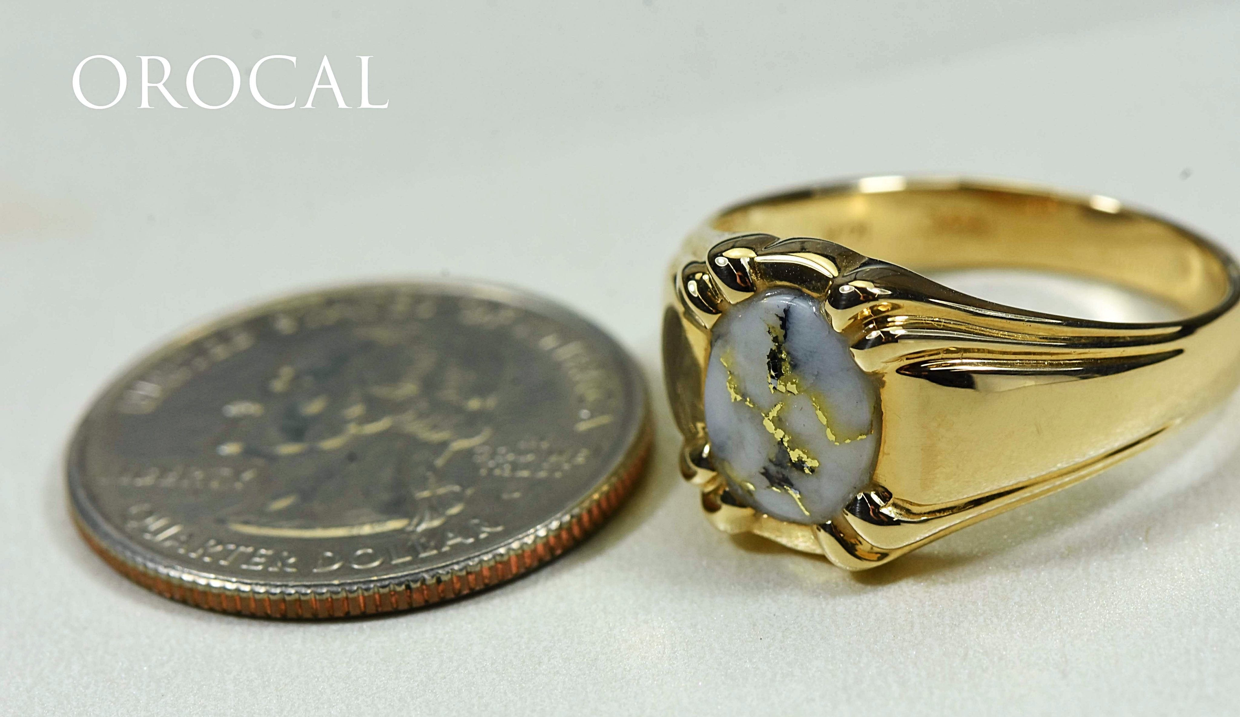 Gold Quartz Ring 