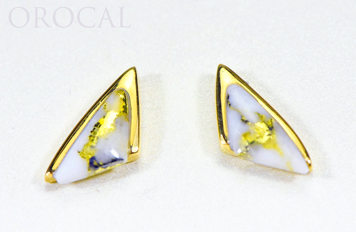 Gold Quartz Earrings 