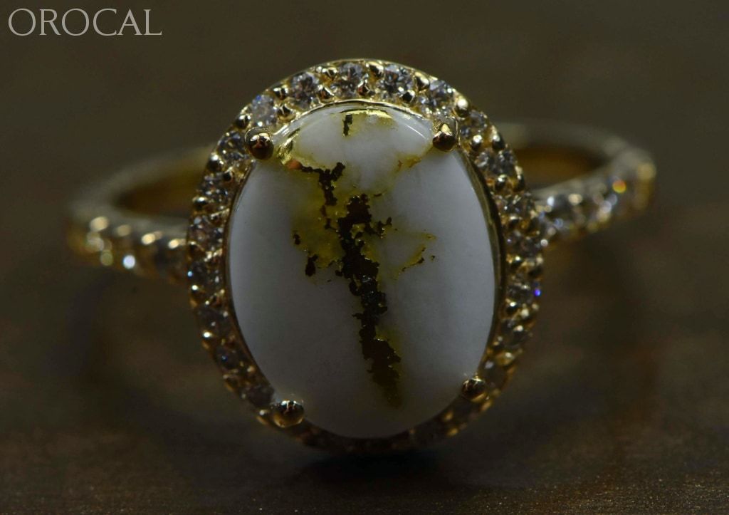 Gold Quartz Ring 