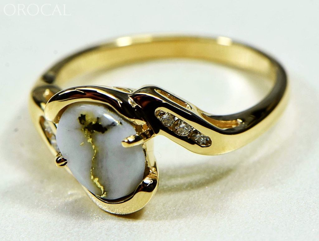 Gold Quartz Ring 