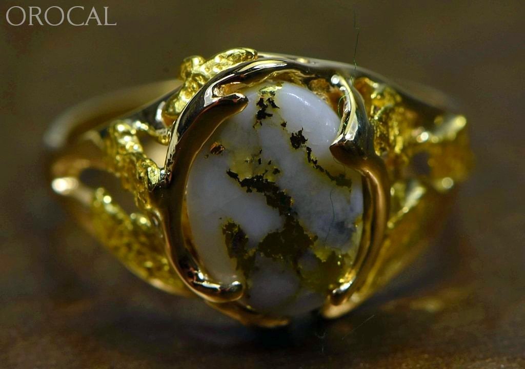 Gold Quartz Ring 