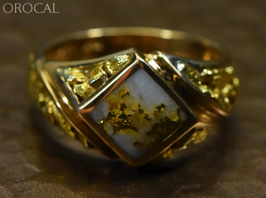 Gold Quartz Ring 