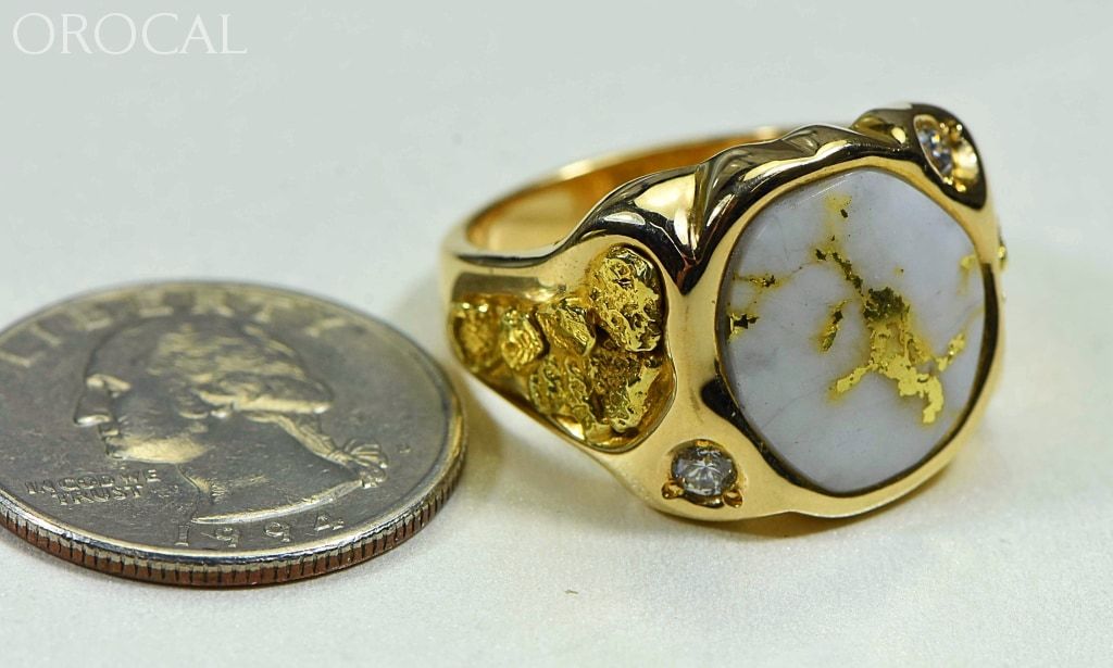 Gold Quartz Ring 