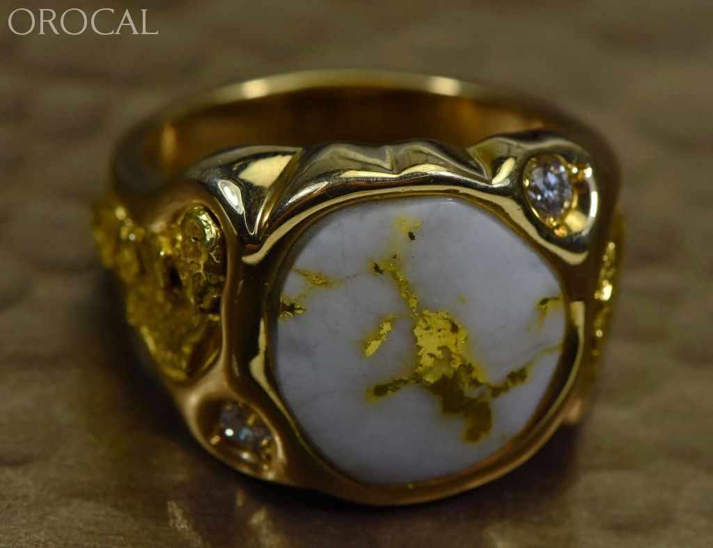 Gold Quartz Ring 