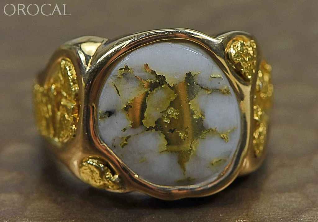 Gold Quartz Ring 