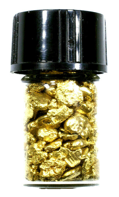 Learch Gold 1.000 GRAMS ALASKAN YUKON BC NATURAL PURE GOLD NUGGETS #8 MESH WITH BO ...