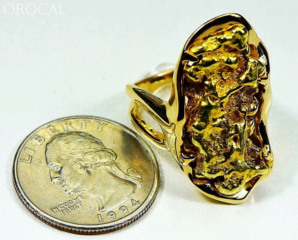Gold Nugget Ladies Ring 