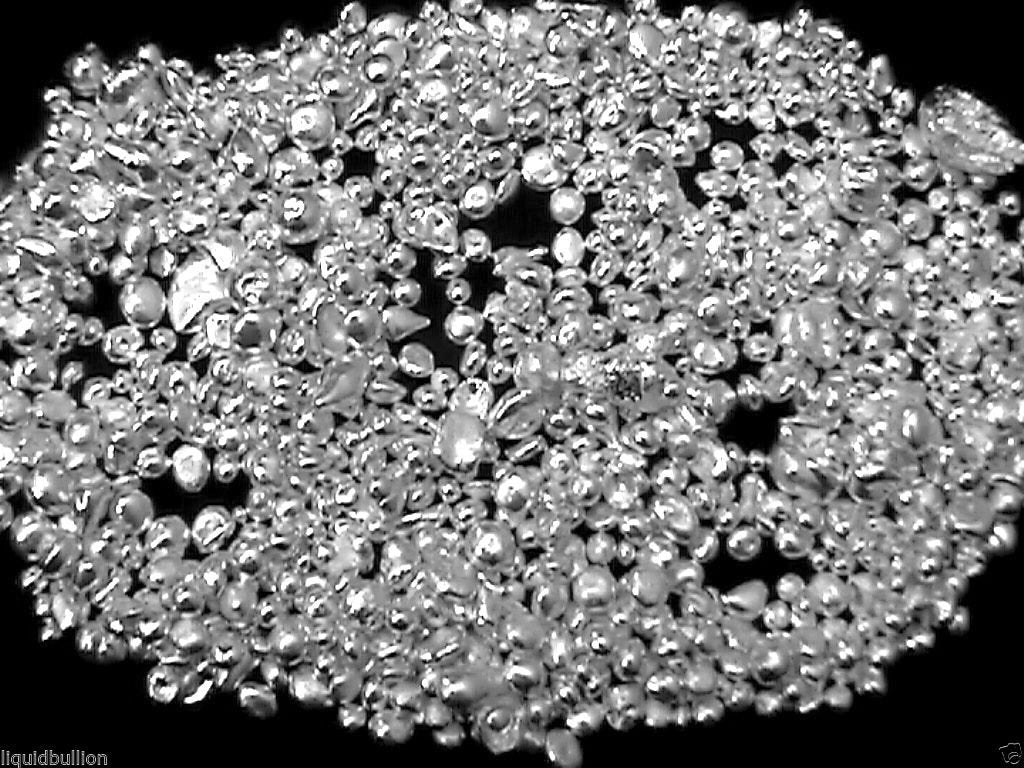 9999+ FINE SILVER SHOT NUGGETS INVESTMENT GRADE GRAIN GRAM OUNCE FREE SHIPPING 10 UNIT MINIMUM! - Liquidbullion