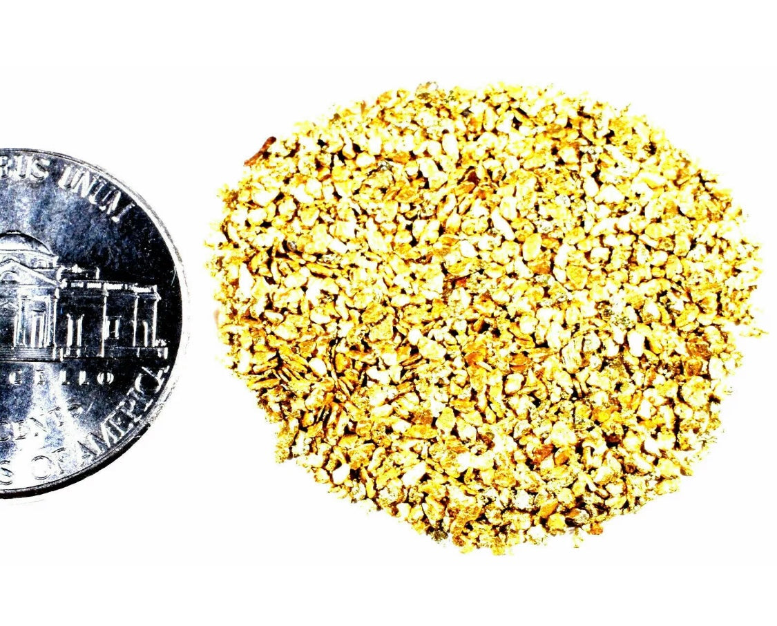 5 GRAM .999 SILVER SCOTTSDALE MINT BAR BU + 50 PIECE ALASKAN YUKON PURE GOLD NUGGETS