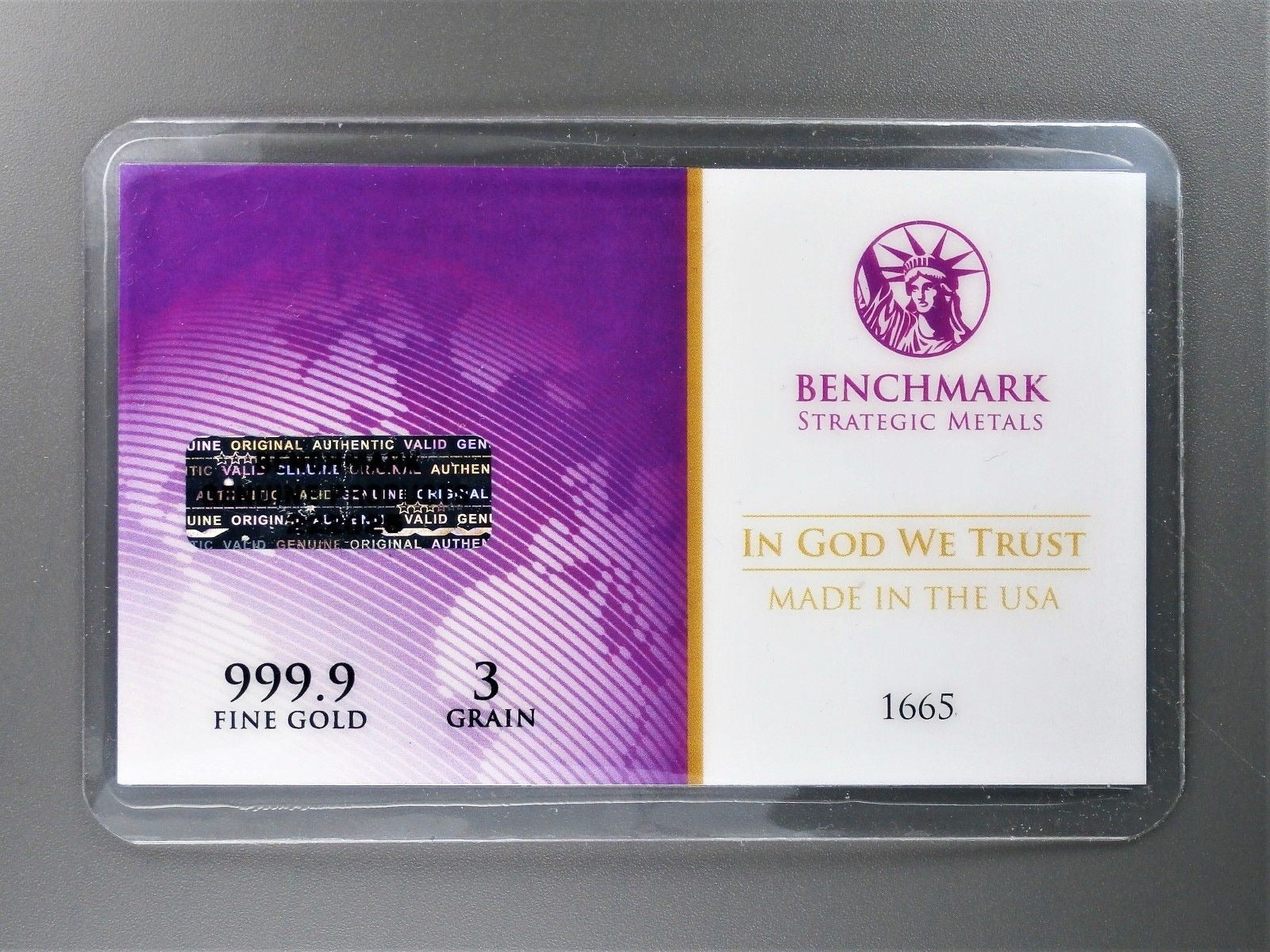 1/5 GRAM .9999 FINE 24K GOLD BULLION BARS - IN COA CARD